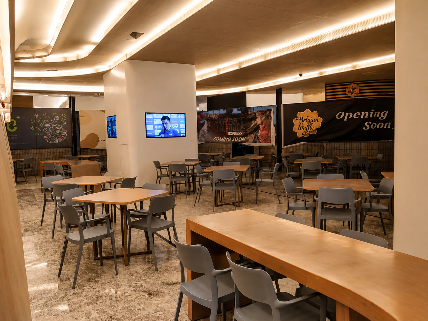 Food Court, Phoenix Marketcity — execution detail by Vasu Interior